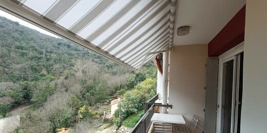 Balcon de l'appartement N°262 de monsieur Mercier à Amélie les bains