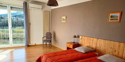 Chambre F2 Résidence le Catalogne Amélie les Bains