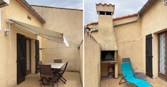 T3 renove, terrasse barbecue dans un gîte a Amelie-les-Bains, loue par Michel Guitard